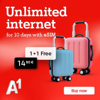 A1 Summer offer for tourstis - 10 days internet